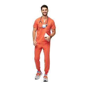 Conjunto de fregado de dos piezas de ajuste flexible, ropa deportiva para mujer, uniforme suave transpirable para uso hospitalario y clínico para enfermera - Product Image 1