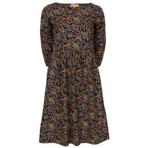 Robe bohème Avery 100% coton, imprimé floral Twilight, usage quotidien, lavable, longueur genou, pour l'été, le printemps, l'automne, ODM - Product Image 3