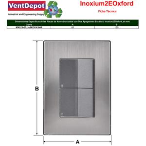 สวิตช์บันไดอเนกประสงค์, MXIUX-004, 4 ชิ้น, สวิตช์บันได x2, 125-250VAC, 10A, 50/60Hz, สีเงิน/อ็อกซ์ฟอร์ด, สแตนเลส/พีซี - Product Image 4