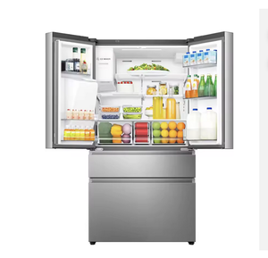 รับสิ่งนี้เลย! ตู้เย็น PureFlat Standard-Depth ขนาด 25.6 คิว 4 ประตู กว้าง 36 นิ้ว แบบประตูฝรั่งเศส ระบบไฟฟ้าอัจฉริยะ พร้อมเครื่องทำน้ำแข็ง สำหรับใช้ในโรงแรม - Product Image 1