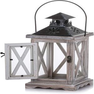 Wooden <b>Lanterns</b> Wood <b>Candle</b> <b>Lanterns</b> <b>Candle</b> Holder Hanging <b>Lanterns</b> Wood Vintage <b>Lantern</b> - Product Image 4