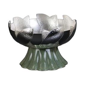 Bol classique avec support pour ustensiles de cuisine maison Restaurant Dates Fruits secs métal argenté rond bols de service élégants fournitures d'hôtel - Product Image 3