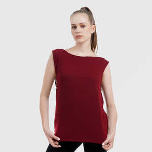 Camiseta sin mangas ajustada para mujer, ropa deportiva transpirable, camisetas sin mangas, nuevo estilo, camisetas sin mangas de entrenamiento de gimnasio para mujer de Color sólido - Product Image 5