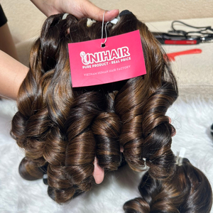 El mejor producto para el cabello paquetes de cabello de color hinchable 100% cabello humano de Vietnam 18 pulgadas precio al por mayor - Product Image 1