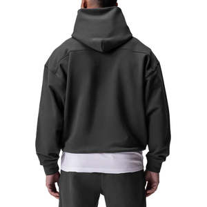 2024 nouveauté personnalisé surdimensionné goutte épaule hommes à capuche de haute qualité 100% coton tenue décontracté pour l'hiver ODM approvisionnement - Product Image 3