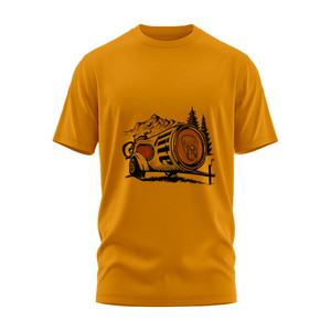 เสื้อยืดผู้ชายทรงปกติ ผ้าเจอร์ซีย์คอตตอน 100% พรีเมียม ดีไซน์เรียบง่าย สกรีนโลโก้ได้ คอกลม พิมพ์ลายซิลค์สกรีน - Product Image 5