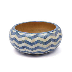 Traditional Eco-Friendly Bone Inlay Bowl for Eid and Ramadan Special Occasions Serving Dates and Iftar <b>Treats</b> - Product Image 1