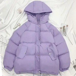 เสื้อโค้ทผ้าฝ้ายบุนวมสำหรับผู้หญิงแจ็คเก็ตขนเป็ดแบบสั้นสำหรับใส่ในฤดูหนาวสไตล์นักเรียน - Product Image 2