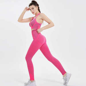 Latest Leggings for Women Custom Logo Fitness Gym Wear Women's Seamless <b>Yoga</b> Tights Workout Running Ladies Seamless for Women's - Product Image 2