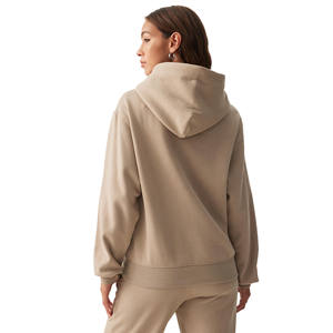 Nouvelle Collection Hiver 2025 – Survêtements Décontractés à Capuche pour Femme, Respirants, Écologiques, Séchage Rapide, en Coton, Logo Personnalisé, Deux Pièces - Product Image 3