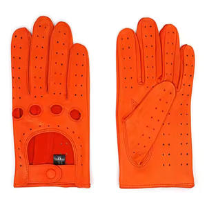 Guantes cálidos de cuero genuino para hombres que conducen/Guantes de vestir con logotipo personalizado de calidad superior a la venta - Product Image 4