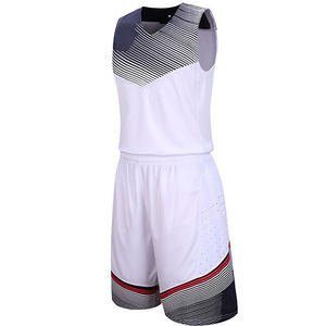 Uniformes de Baloncesto Personalizados, Transpirables, de Secado Rápido, Reversibles, Unisex, Conjunto de Camiseta de Manga Corta - Product Image 1