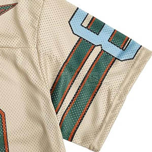 ผู้ผลิตเสื้ออเมริกันฟุตบอลจากปากีสถานสำหรับผู้ใหญ่-แขนสั้น ระบายอากาศได้ดี 100% โพลีเอสเตอร์ ปรับแต่งชื่อทีมได้ - Product Image 3