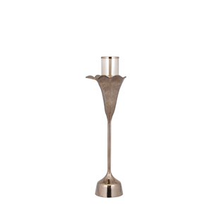 Bougeoirs en bronze coulé de haute qualité lanternes de fleurs de lumière de tempête pour les événements de luxe de Pâques et de Noël décorer - Product Image 2