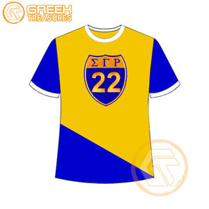Vente en gros de t-shirt Sigma Gamma Rho pour femmes vêtements de sororité jersey de coton t-shirt respirant de haute qualité vêtements grecs pour femmes - Product Image 5