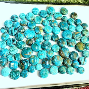 Opalina cilea Cabochon opale blu di alta qualità gemma naturale sfusa in tutte le dimensioni forma di perline in agata di quarzo ambra - Product Image 6