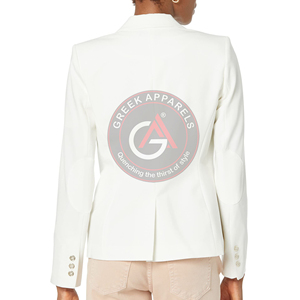 Qualité supérieure personnalisé femmes couleur personnalisée à manches longues Double boutonnage femmes décontracté mode porter Blazer 2023 - Product Image 3