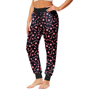 Élégant confort pantalons de survêtement de noël femmes Premium Style cordon pantalons de survêtement de noël Polyester 2025 Look de vacances - Product Image 2