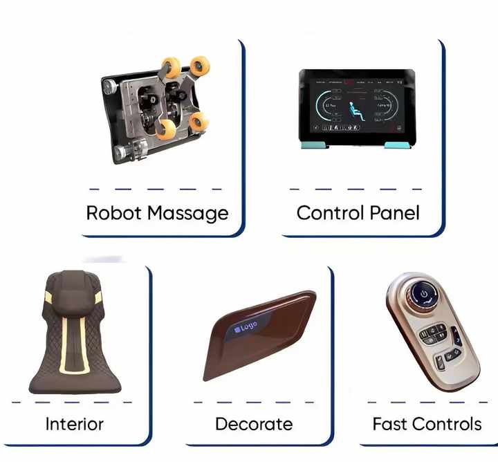 Body Scan Ai Chair Massager Price 4D Manipulator Massage Chair SL Track Massage Chair Zero Gravity OEM ODM Made In Vietnam
