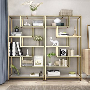 Handmade <b>Rustic</b> <b>Wood</b> and Iron Display <b>Shelf</b> for Living Room Decor KTB68101 - Product Image 5