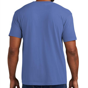 Camiseta Personalizada al por Mayor de Alta Calidad para Hombre, 100% Algodón, con Bolsillo en el Pecho, Lisa, Informal - Product Image 3