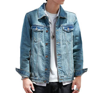 Vêtements décontractés Veste en jean slim pour hommes Grande taille de haute qualité en stock disponible Cowboy Hommes Printemps Jean Veste en jean - Product Image 3
