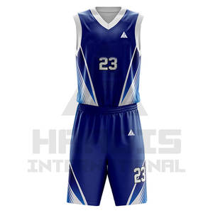 Uniforme de basket-ball avec impression de logo personnalisé maillot de basket-ball réversible pour hommes - Product Image 1