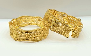 ขายส่งคุณภาพสูง24K ชุบทองสแตนเลสกำไลข้อมือแฟชั่นกำไลข้อมือชุบทอง24K ทันสมัยเครื่องประดับสแตนเลส - Product Image 4