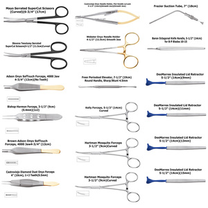Professional Seiff Blepharoplasty Instruments Set of 18 Pcs Metal Steel Plastic Surgery Instruments <b>Kit</b> Fir Surgery Room - Product Image 4