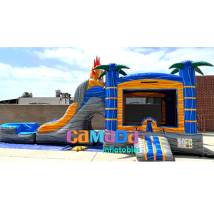 Maison gonflable de rebond de Offre Spéciale de glissière de videur sec humide de qualité commerciale avec le château plein d'entrain de saut de glissière pour la location de partie - Product Image 3