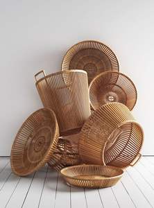 ตะกร้าหวายแบบชนบทหรูหราคู่หูที่สมบูรณ์แบบสมบูรณ์แบบและการตกแต่งที่หรูหราเรียบง่ายมีสไตล์และใช้งานได้จริง - Product Image 3