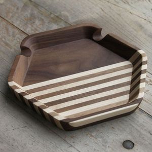 Cenicero de madera decorativo para sala de estar que agrega encanto a las mesas de centro con atractivo de diseño hecho a mano natural - Product Image 3