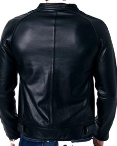 Unisex Genuine Sheep Leather Jacket Light <b>Weight</b> <b>Stand</b> High Custom Logo OEM Professional Manufacturer Original jacket for men - Product Image 3