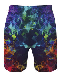 Shorts de plage d'été personnalisés pour hommes, taille élastique, respirants, anti-plis, amples, style hawaïen, décontractés, pour équipe de basketball, en tissu peigné - Product Image 2