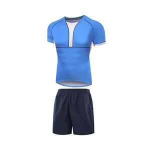 Ensemble d'uniformes de rugby unisexes respirants et abordables de Nouvelle-Zélande, impression numérique personnalisée, maillots en gros, vente chaude, nouveau design professionnel, haute qualité - Product Image 5