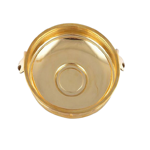 Cuenco de flores de forma redonda de la mejor calidad Urli en latón oro pulido Urli para uso en decoración de exteriores e interiores - Product Image 5