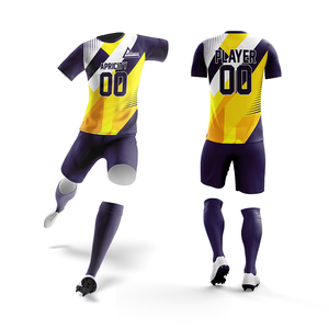 Ensembles d'uniformes de football personnalisés en gros, haute qualité, 100% polyester, respirants, séchage rapide, écologiques, maillots courts pour équipes - Product Image 2
