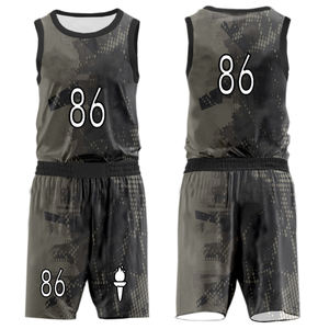 100% sublimación personalizada transpirable europeo Reversible baloncesto Jersey corto 160gsm sublimación bordado conjuntos de talla grande - Product Image 4