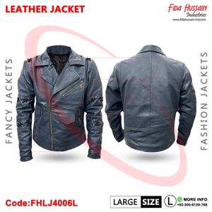 Chaqueta informal de piel de cabra para hombre con cremallera asimétrica Chaleco de seguridad cómodo y duradero Camisa DE TRABAJO Estilo de moda - Product Image 2