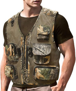 Gilet unisexe multi-poches en maille, style photojournaliste, hiver, sports de plein air, imperméable, respirant, motif imprimé, chasse, pêche - Product Image 3