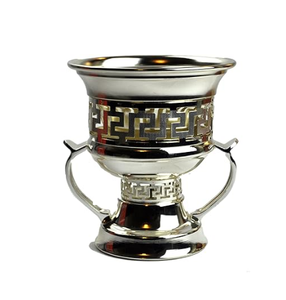 Quemador de incienso chapado en oro, último diseño, quemador de incienso de Metal portátil de Oriente Medio Bakhoor DE LA India - Product Image 5