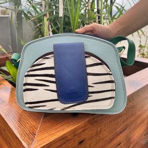 Nouveaux cheveux sur imprimé Animal sac à rabat en cuir coloré sac à main en cuir recyclé sac à bandoulière fait à la main sac à bandoulière pour femmes - Product Image 4