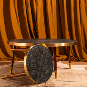 Brown Antique Coffee <b>Table</b> <b>for</b> Home Hotel Living Room Center <b>Table</b> Creative Furniture Modern Design Metal Furniture Side <b>Table</b> - Product Image 1