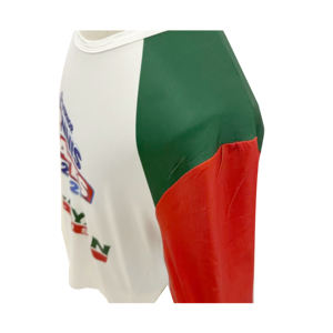 Camiseta de sublimación con estampado personalizado para hombre de punto de poliéster 100%, cuello redondo, manga corta, transpirable, campaña informal - Product Image 3