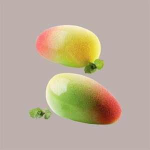 Moule en silicone réaliste en forme de mangue 93x57H42 mm, outil pour desserts - Product Image 1