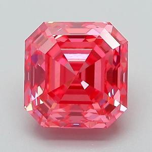 Diamante Cultivado en Laboratorio, Corte Asscher, 2.00 Quilates, VS1, Rosa Fantasía, Venta al por Mayor, Proveedor, Fabricante, Comprar - Product Image 1