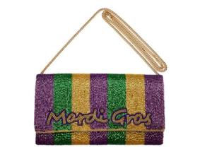 Monedero de noche para mujer con cuentas de cristal MARDI GRAS - Product Image 2