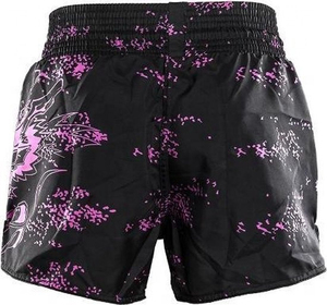 กางเกงขาสั้นมวยไทยขาสั้นออกกำลังกายพิมพ์โลโก้แบบกำหนดเองลาย3D ป้องกันริ้วรอยลูกไม้ขายส่งปากีสถาน - Product Image 5