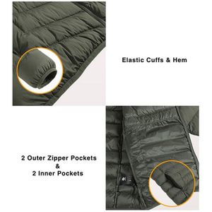 Chaqueta acolchada de invierno clásica para hombre, piel de oveja, estilo informal, resistente a la intemperie, transpirable, cierre de cremallera, relleno de algodón tejido - Product Image 3