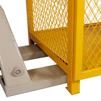 Cage à bouteilles de gaz en acier galvanisé pour extérieur, double porte, casier de stockage industriel pour bouteilles de GPL avec serrure de sécurité